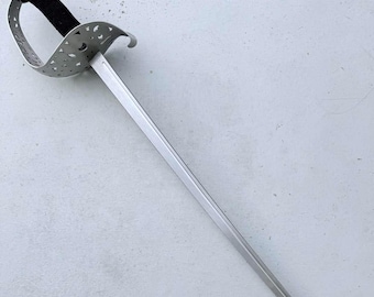 Sable curvo de entrenamiento HEMA, sable militar, espada de entrenamiento