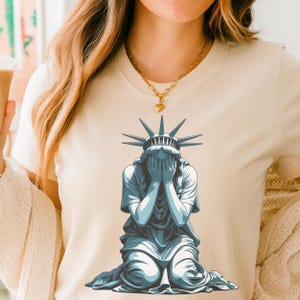 Estátua da Liberdade Chorando Png, Anti-Trump Png, Protesto Png, Pró-Direitos das Mulheres Png, Feminista Png, Direitos Humanos Png, Triste Estátua da Liberdade Png,