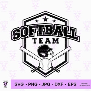 Softball Svg Png, Softball game shirt Svg, Personalized Name, Softball Team Template Svg, Your Team Svg, Softball Mascot, Softball Png