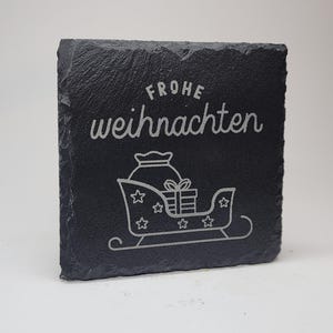 Personalisierter Schiefer-Untersetzer – das perfekte Weihnachtsgeschenk für Papa, Mama oder Weinliebhaber