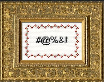 Subversive Cross Stitch Kit: Curses