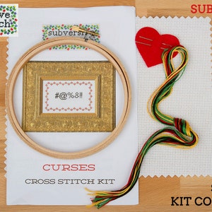 Subversive Cross Stitch Kit: Fancy Fck image 4