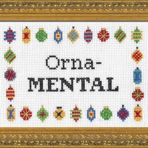 Subversive Cross Stitch PDF pattern: OrnaMENTAL