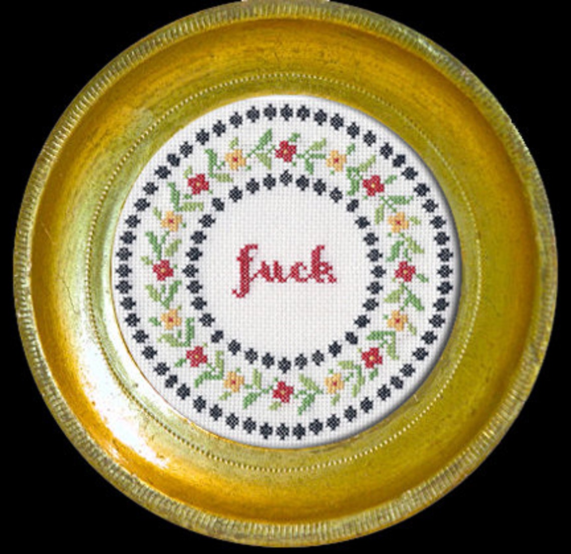 Subversive Cross Stitch PDF Pattern Circle Fck Etsy