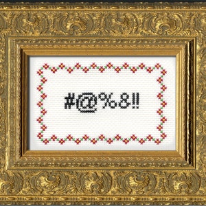 Subversive Cross Stitch PDF pattern: Curses
