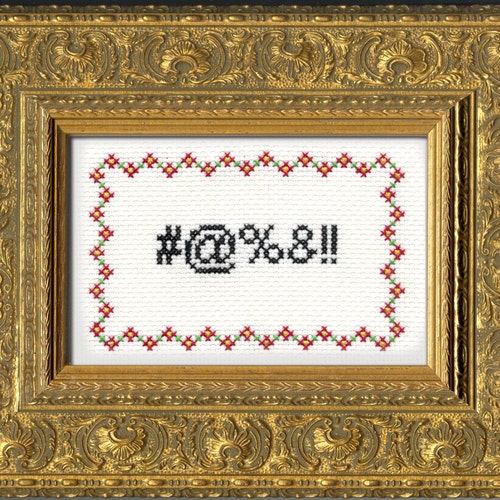 Subversive Cross Stitch PDF Pattern Curses Etsy