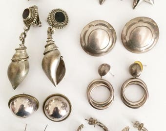 Assorted Silver Earrings