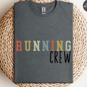 Unisex Running Crew T-Shirt: Gym Workout Fitness Tee