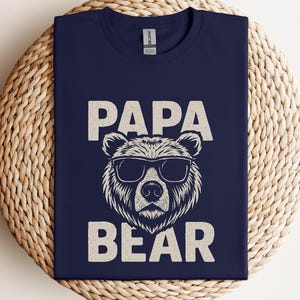 Chemise avec lunettes de soleil papa ours : cadeau amusant pour papa