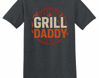 Funny Grill Daddy BBQ Shirt: Summer Cookout, Pitmaster Gift