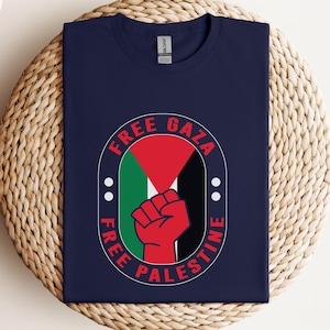 Free Gaza Free Palestine T-Shirt Pro Human Rights Solidarity Shirt Political Statement Tee Justice Activism Graphic Free Palestine Tee
