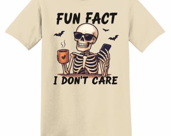 Funny Skeleton Halloween T-Shirt: Sarcastic Spooky Season Graphic Tee