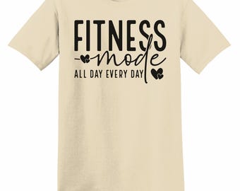 Camiseta Fitness Mode: Ropa deportiva motivacional para entrenar