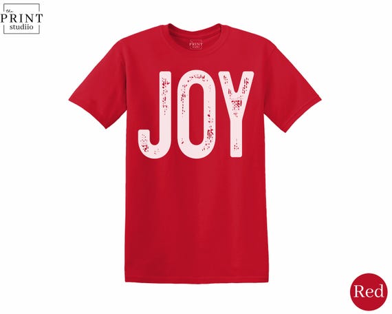 Joy Shirt – Minimal Christmas Tee for Festive Holiday Cheer and Simple Winter Style