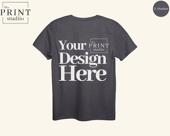 Custom Back Print Shirt, Personalized Text Image or Logo Tee, Design Your Own T-Shirt, DIY Custom Back Shirt, Unique Gift Tee