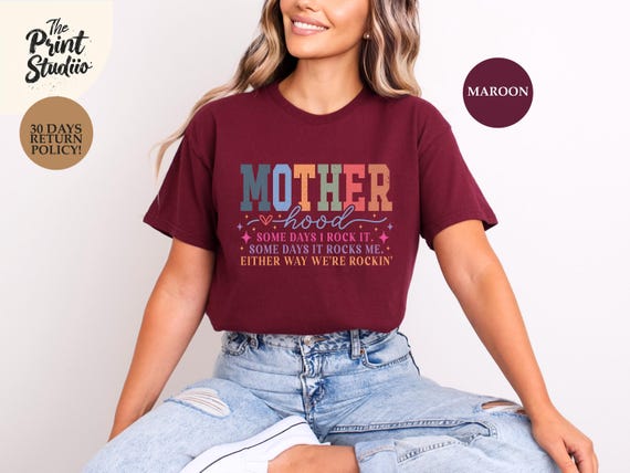 Inspirational Motherhood Shirt, Empowering Mom Life Tee, Uplifting Quote T-Shirt for Mothers, Strong Mom Affirmation Graphic Top