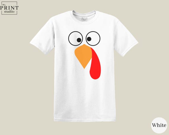 Funny Turkey Face Graphic Shirt – Boxy Fit 100% Cotton Tee