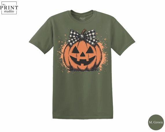 Pumpkin Head Halloween T-Shirt, Spooky Graphic Costume Tee