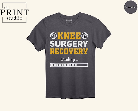 Knee Surgery Recovery Loading Shirt Funny Post Op Rehab Tee, Knee Replacement Gift, Physical Therapy Humor T-Shirt, Ortho Recovery Shirt