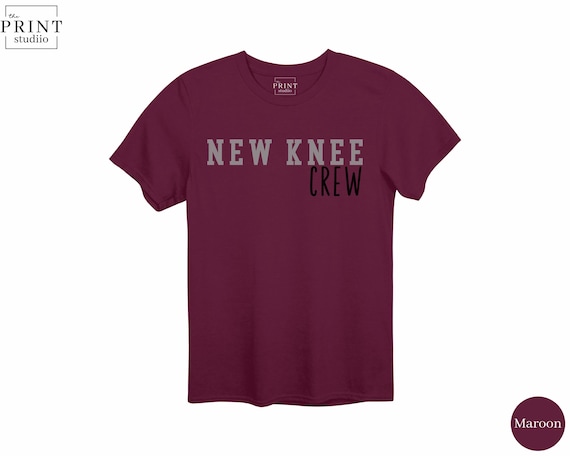 New Knee Crew Shirt, Knee Replacement Team Tee, Funny Knee Surgery Recovery Gift, Bionic Knee Squad, Post-Op Humor T-Shirt