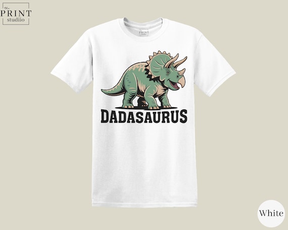 Dadasaurus T-Shirt | Funny Dinosaur Dad Tee | Boxy Fit 100% Cotton