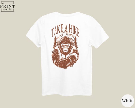 Take A Hike Gorilla Shirt, Cool Ape Design, Funny Hiking Tee, Outdoor Adventure Shirt, Nature Lover Gift, Wilderness Humor
