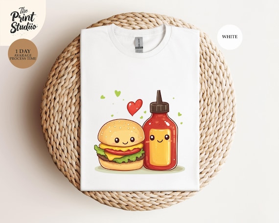 Hamburger Love T-Shirt: Funny Foodie Valentine's Day Tee