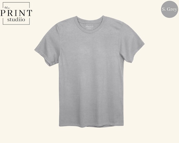 Plain Shirt, Soft Lightweight Cotton Tee, Everyday Basic Unisex Fit, Comfortable Blank T-Shirt, Minimalist Solid Color Casual Tee