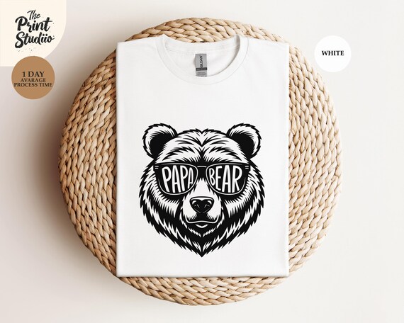 Papa Bear T-shirt, Funny Dad Shirt, Bear Graphic Tee, Father's Day Gift, Strong Dad Tee, Family, Outdoor Lover Apparel, Wild Papa Shirt