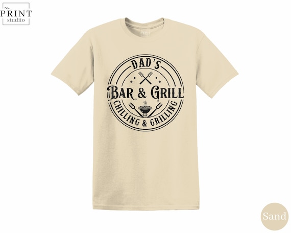 Dad’s Bar and Grill Shirt, Funny BBQ Dad Tee, Backyard Cookout Shirt, Grill Master Gift, Barbecue Shirt for Him, Summer Pitmaster Tee