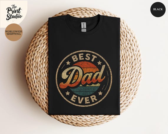 Best Dad Ever Shirt, Retro Vintage Dad Tee, Father's Day Gift, Cool Dad T-Shirt, Classic Dad Style, 70s Dad Shirt, Gift for Him