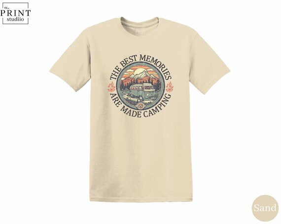Camping Shirt: Outdoors Family Campfire Graphic Tee