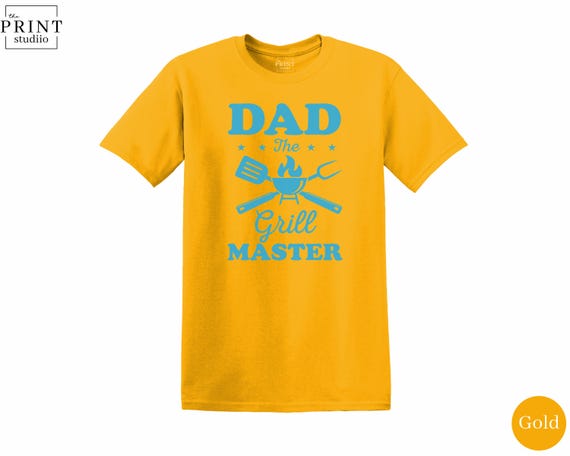 Dad the Grill Master Shirt, BBQ Dad Tee, Funny Grill T-Shirt, Barbecue Gift for Him, Cookout Apparel, Pitmaster Dad Shirt, Summer BBQ Tee