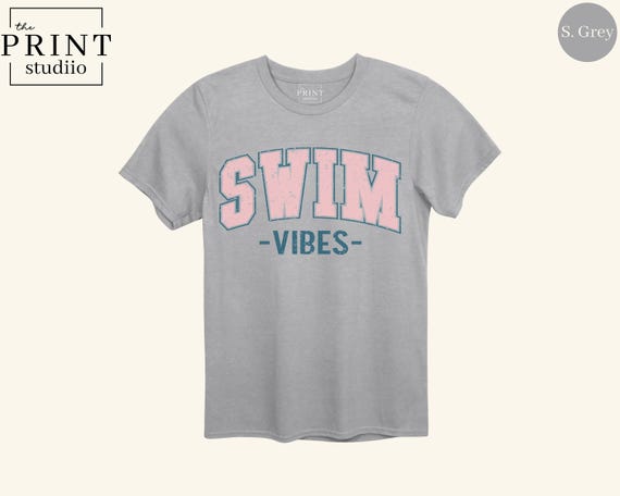 Swim Vibes Retro Shirt, Stylish Swimmer Tee, Aesthetic Swim T-Shirt, Vintage Summer Swimwear Look, Pool Vibes Shirt, Beach Swim Gift