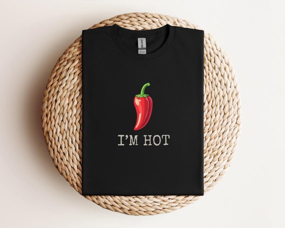 Hot Chili Pepper T-Shirt, Funny Foodie Tee, Spicy Graphic Shirt, Red Pepper Pun Top, Humor Inspired Clothing