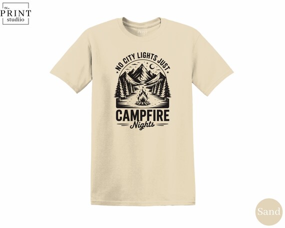 Campfire Nights T-Shirt: Cozy Camping Graphic Tee