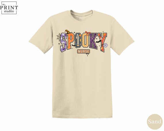 Spooky Nurse Shirt, Funny Halloween Medical T-Shirt, Cute Nurse Halloween Graphic Tee, Halloween Doctor Staff Top, October Fall Gift