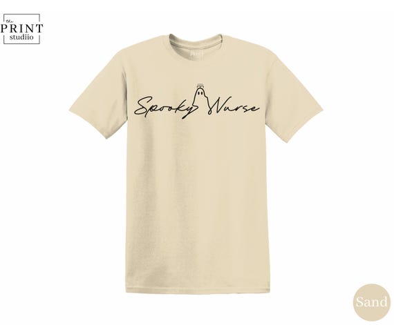 Spooky Season Nurse T-Shirt: Elegant Halloween Graphic Tee