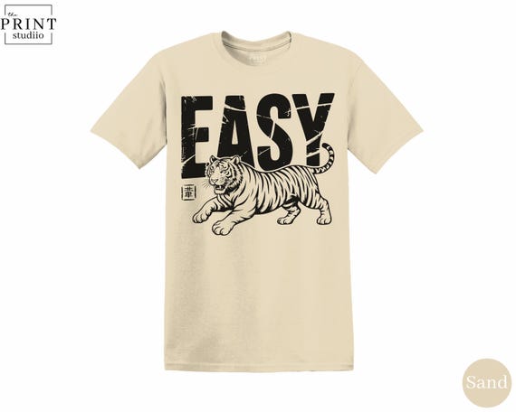 Easy Tiger T-Shirt, Funny Retro Vintage Style Graphic Tee