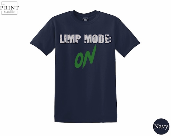 Limp Mode ON Shirt, Funny Knee Surgery Recovery Tee, Post Op Rehab Gift, Bold Injury Humor Shirt, Crutches Joke, Orthopedic T-Shirt