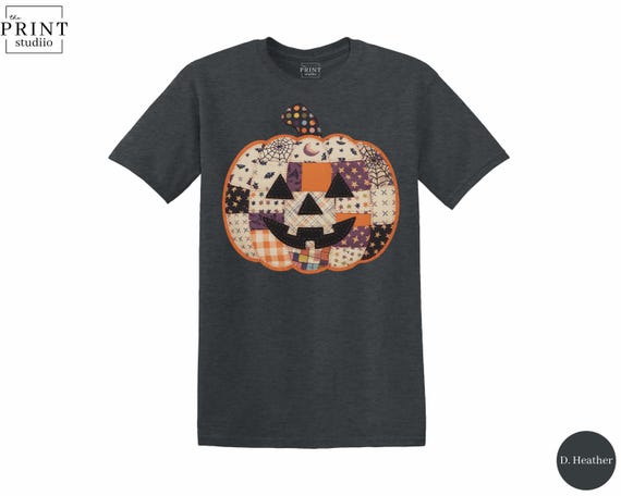Pumpkinhead Halloween T-Shirt, Textured Spooky Graphic Tee