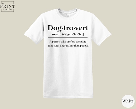 Dogtrovert T-Shirt | Funny Dog Definition Tee | Boxy Fit 100% Cotton