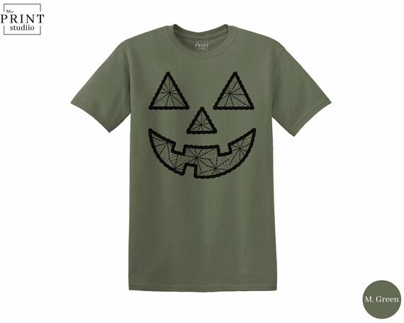 Spooky Halloween Face Shirt, Cute Scary Graphic T-Shirt, Halloween Costume Tee, Spooky Season Fall Top, October Ghost Tee