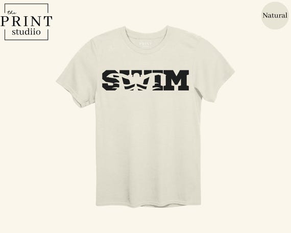 Swim Shirt, Minimalist Swimmer Tee, Aesthetic Swim Team T-Shirt, Simple Summer Shirt, Pool Day Outfit, Gift for Swimmer, Swim Life Tee