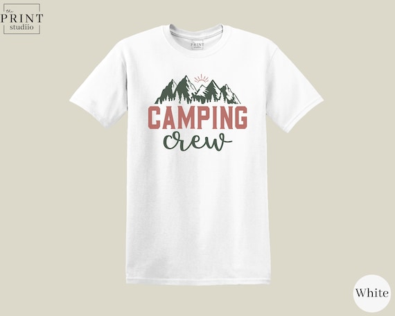 Custom Camping Crew T-Shirt: Personalized Family Campfire Tee