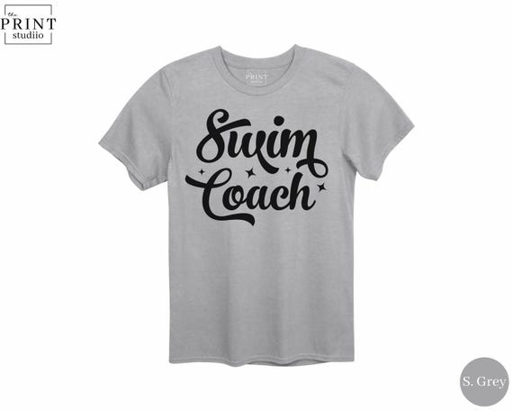 Swim Coach Shirt, Front Print Swimming Coach Tee, Coach Gift Idea, Pool Coach Shirt, Swim Team Banquet Gift, Swim Instructor Shirt