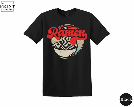 Vintage Ramen Noodles T-Shirt, Retro Japanese Food Graphic Tee