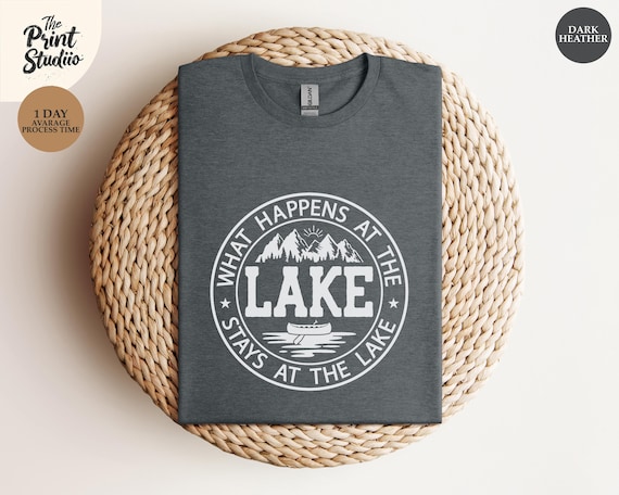 What Happens at the Lake T-Shirt: Summer Vacation Tee