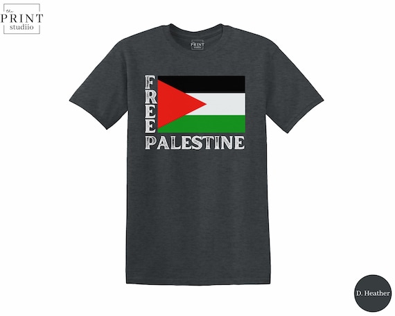 Free Palestine Shirt with Flag - Unisex Pro Palestine Tee - Gaza Solidarity T-Shirt - Activism Apparel - Stand With Palestine, Charity Shirt