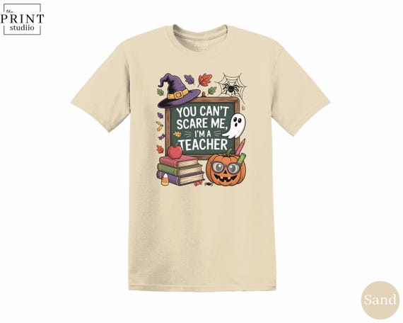 Funny Halloween Teacher T-Shirt: Spooky Season Graphic Tee